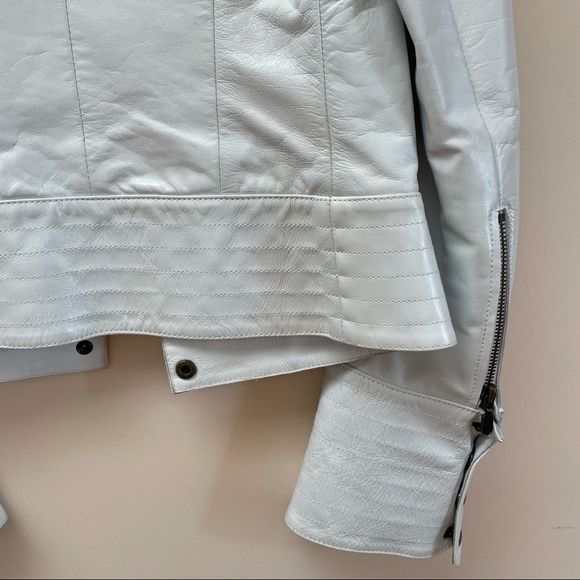 Vintage Y2K  white leather Mackage jacket XS - Picture 3 of 13